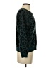 BCBGMAXAZRIA Animal Print Teal Pullover Sweater Size S - photo 4