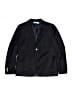 Brooks Brothers 100% Wool Solid Black Blue Wool Blazer Size 14 - photo 1