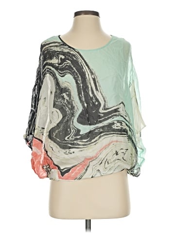 Diane von Furstenberg 3/4 Sleeve Silk Top (view 1)