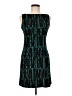 Milly Graphic Teal Cocktail Dress Size 6 - photo 1