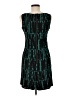 Milly Graphic Teal Cocktail Dress Size 6 - photo 2