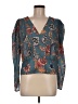 Steve Madden 100% Polyester Teal 3/4 Sleeve Blouse Size M - photo 1
