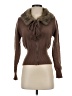 Romwe 100% Acrylic Brown Cardigan Size S - photo 1