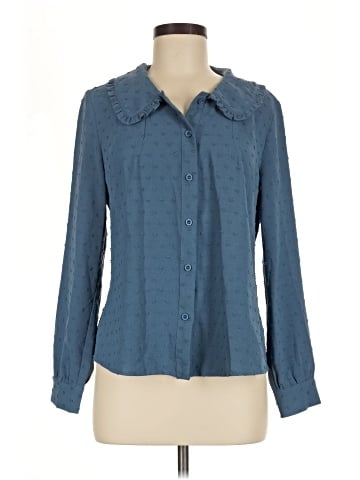 Allegra K Long Sleeve Blouse (view 1)
