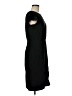 Ann Taylor 100% Polyester Solid Black Cocktail Dress Size 6 - photo 4