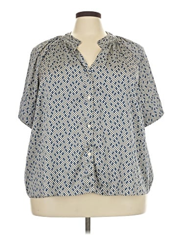 Worthington Short Sleeve Blouse (view 1)
