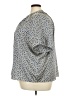 Worthington 100% Polyester Print Blue Short Sleeve Blouse Size 3X - photo 5