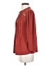 NY Collection Burgundy 3/4 Sleeve Blouse Size S - photo 5