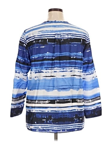 Lafayette 148 New York Long Sleeve Silk Top (view 2)