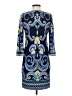 Laundry by Shelli Segal Paisley Blue Casual Dress Size 4 - photo 2