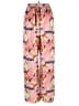 River Island 100% Polyester Floral Pink Casual Pants Size 16 - photo 2