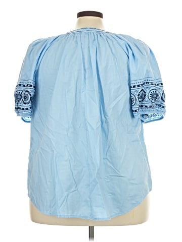 St. John's Bay Short Sleeve Blouse (view 2)