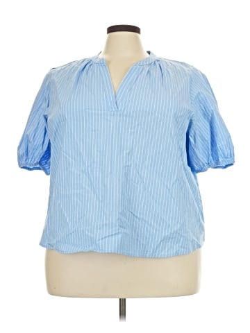 a.n.a. A New Approach Short Sleeve Blouse (view 1)
