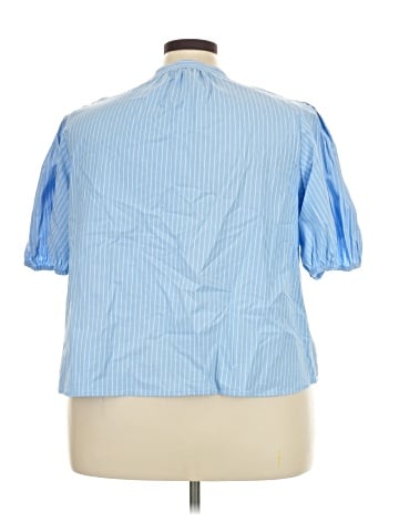 a.n.a. A New Approach Short Sleeve Blouse (view 2)