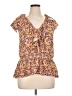 Old Navy 100% Rayon Yellow Short Sleeve Blouse Size XL - photo 1