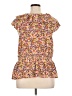 Old Navy 100% Rayon Yellow Short Sleeve Blouse Size XL - photo 2