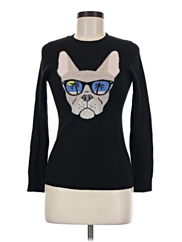 Aqua Cashmere Pullover Sweater (view 1)