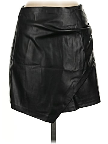 Elan Faux Leather Skirt (view 1)