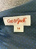 Cat & Jack 100% Recycled Polyester Chevron-herringbone Gray Blazer Size 16 - photo 3