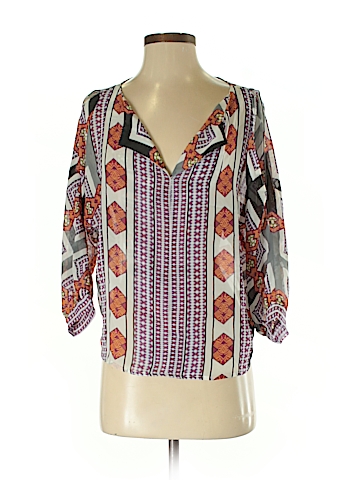 Miami Style 3/4 Sleeve Blouse - front