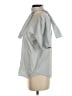 Sandro 100% Cotton Gray Short Sleeve Blouse Size Sm (1) - photo 5