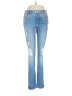 7 For All Mankind Hearts Blue Jeans Size 28 waist - photo 1