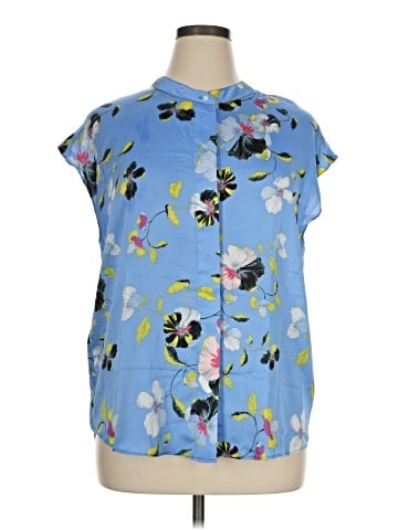 Rachel Roy Short Sleeve Blouse (view 1)