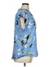 Rachel Roy Collection 100% Polyester Floral Blue Short Sleeve Blouse Size XL - photo 4