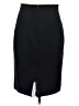 Ann Taylor Solid Black Formal Skirt Size 2 Petite - photo 2