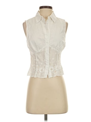 More To Come Sleeveless Button-Down Shirt (view 1)