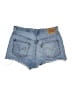 Levi's 100% Cotton Blue Denim Shorts Size 30 waist - photo 2