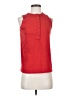 Basic Editions Red Sleeveless Blouse Size S - photo 1