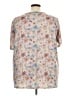 BLOOMCHIC Floral Tan Short Sleeve T-Shirt Size 26 - photo 2