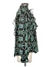 Elan Floral Green Long Sleeve Blouse Size S - photo 4
