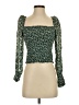 Reformation Green 3/4 Sleeve Blouse Size XS - photo 1