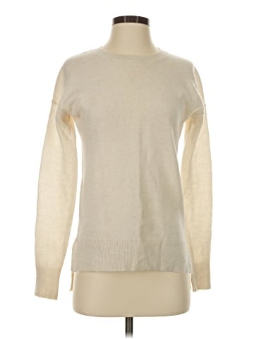 Aqua Cashmere Pullover Sweater (view 1)