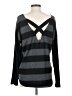 Promesa U.S.A. Stripes Gray Pullover Sweater Size S - photo 2
