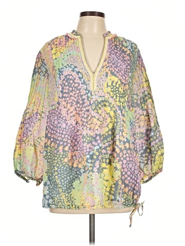 120% Lino 3/4 Sleeve Blouse (view 1)