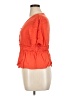 Alya 100% Viscose Orange Short Sleeve Blouse Size XL - photo 5