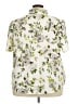 D&Co. Floral Ivory Short Sleeve Blouse Size 3X - photo 2
