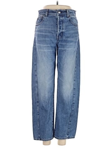 Madewell Pieced Barrel-Leg Jeans in Rockcastle Wash (view 1)