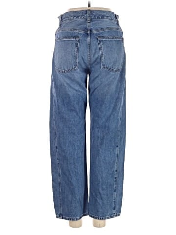 Madewell Pieced Barrel-Leg Jeans in Rockcastle Wash (view 2)