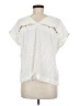 Mo:Vint White Short Sleeve Blouse Size XS - photo 2