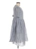 Weekend Max Mara Checkered-gingham Gray Casual Dress Size M - photo 4