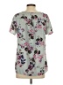 Mia + Tess 100% Polyester Floral Gray Short Sleeve Blouse Size S - photo 2
