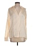 Vince. 100% Silk Ivory Long Sleeve Silk Top Size S - photo 1