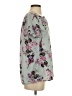 Mia + Tess 100% Polyester Floral Gray Short Sleeve Blouse Size S - photo 4