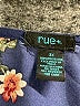 rue21 100% Polyester Floral Blue 3/4 Sleeve Blouse Size 3X - photo 7