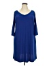 MSK Solid Blue Casual Dress Size 2X - photo 1