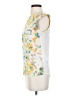 French Connection 100% Polyester Yellow Sleeveless Blouse Size S - photo 5
